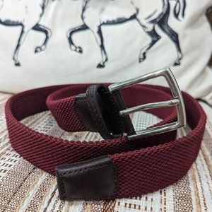 Burgundy Maroon Braided Belt (Purchased in Rome, Italy 🇮🇹)